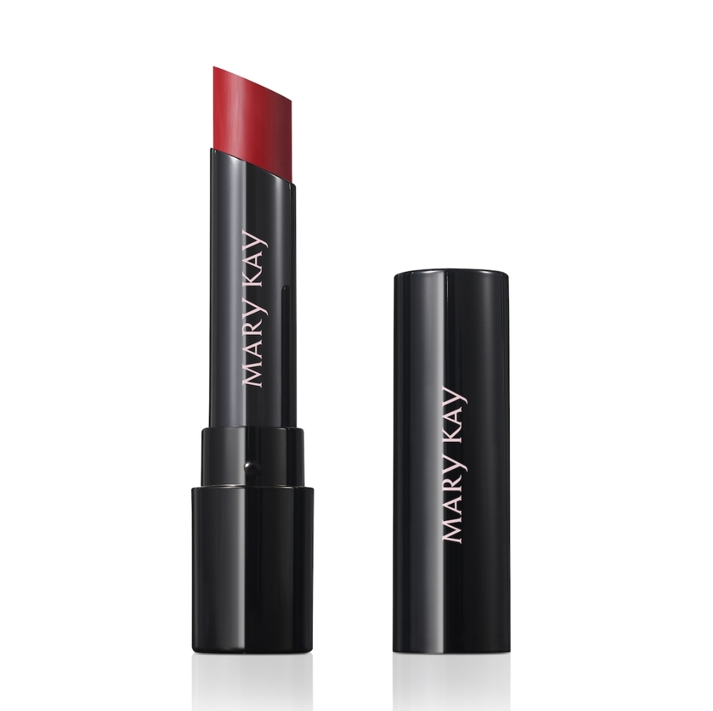 Mary Kay Supreme Hydrating lipstick in Rockstar Red.